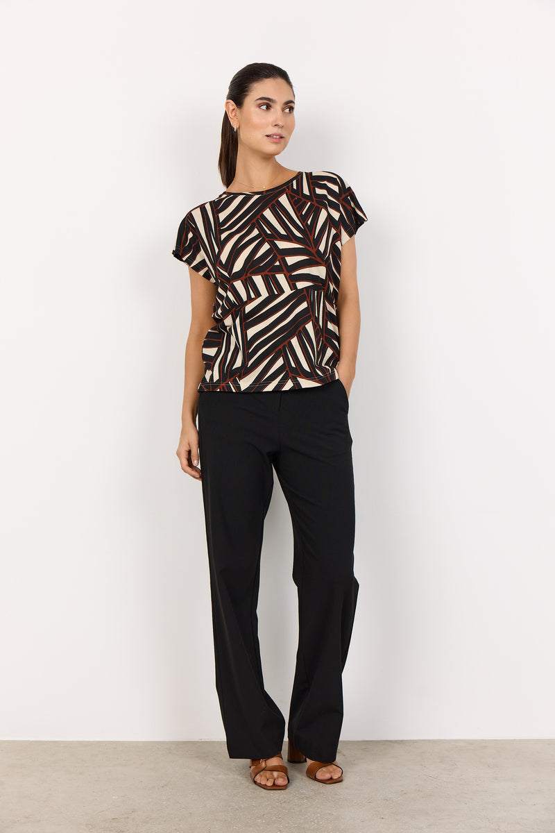 SOYACONCEPT Blusenshirt Rost Schwarz