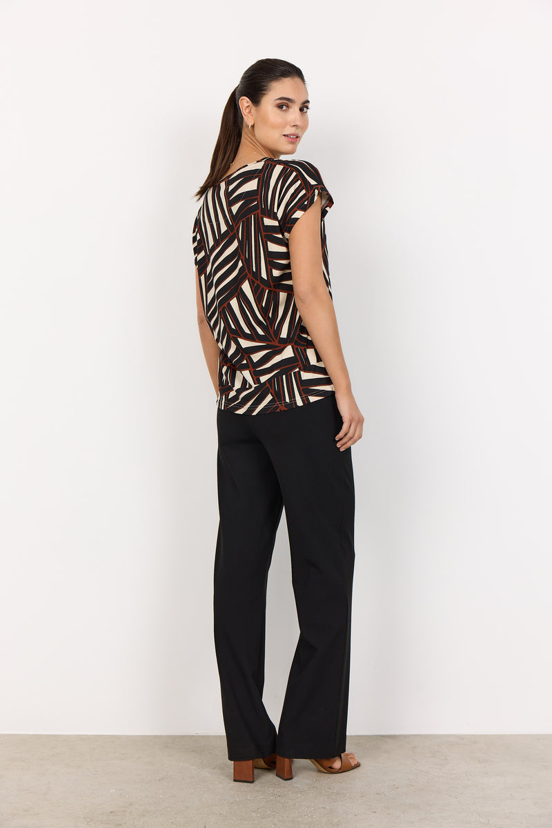 SOYACONCEPT Blusenshirt Rost Schwarz