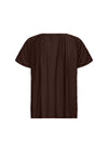 SOYACONCEPT Plissee Blusenshirt Dunkelbraun