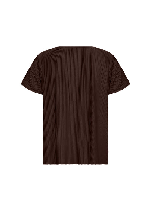 SOYACONCEPT Plissee Blusenshirt Dunkelbraun