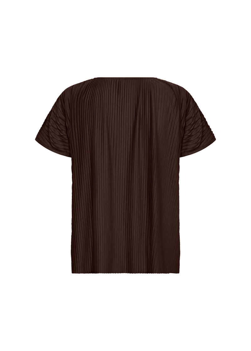 SOYACONCEPT Plissee Blusenshirt Dunkelbraun