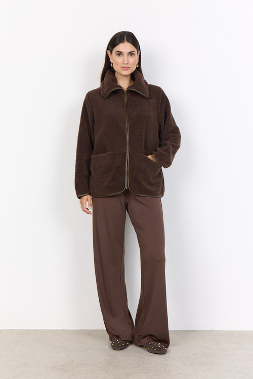SOYACONCEPT Teddy Jacke Dunkelbraun