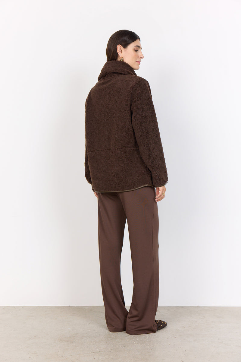 SOYACONCEPT Teddy Jacke Dunkelbraun