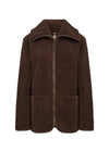 SOYACONCEPT Teddy Jacke Dunkelbraun