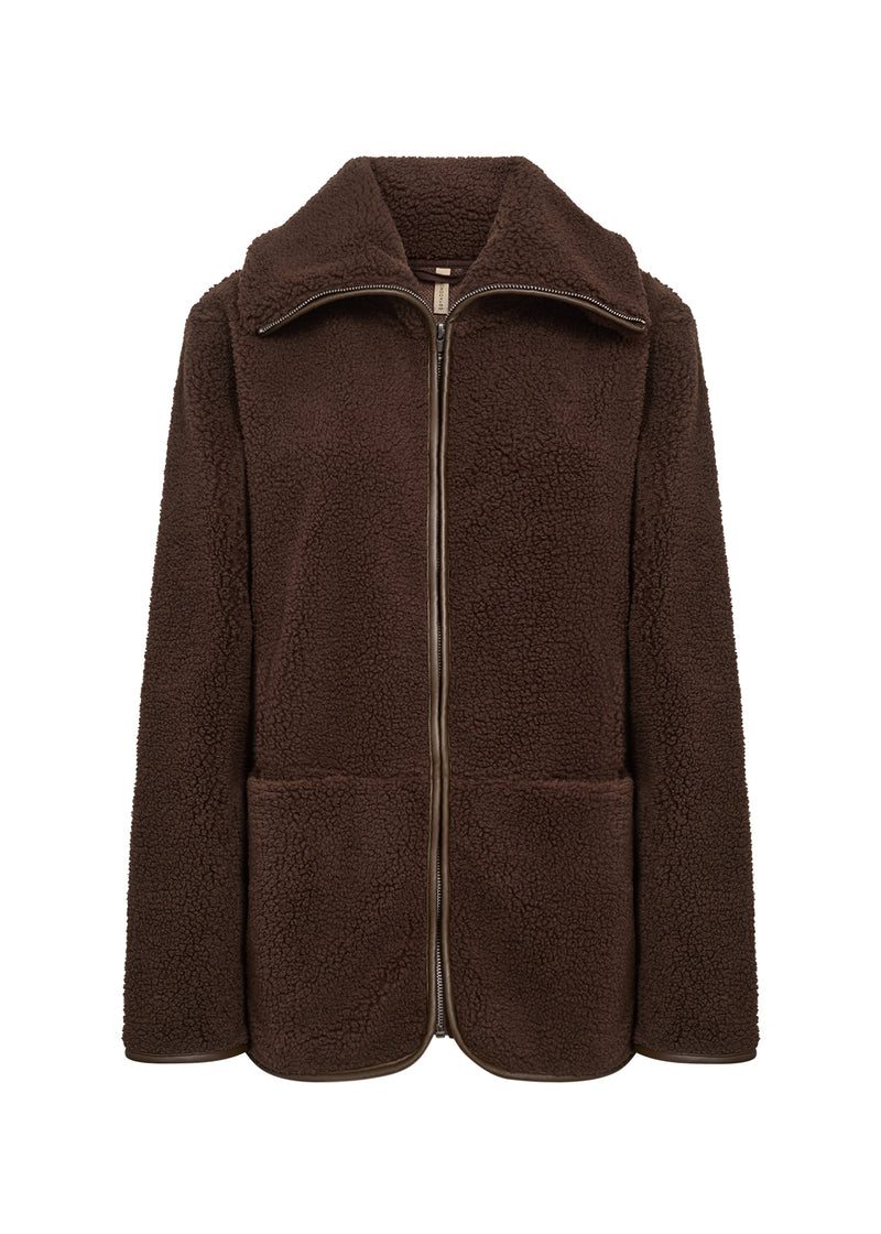SOYACONCEPT Teddy Jacke Dunkelbraun
