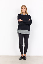 SOYACONCEPT Soft Bluse Schwarz