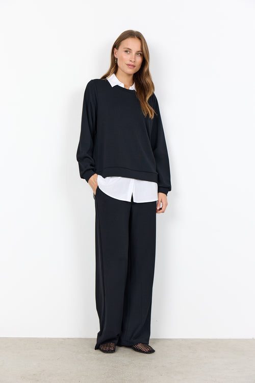 SOYACONCEPT Soft Bluse Schwarz
