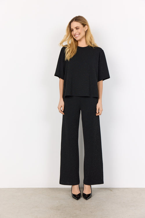 SOYACONCEPT Glitzer Shirt Schwarz