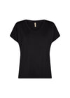 SOYACONCEPT V Auschnitt T-Shirt Schwarz