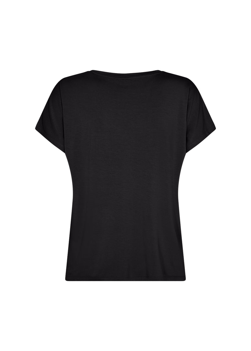 SOYACONCEPT V Auschnitt T-Shirt Schwarz