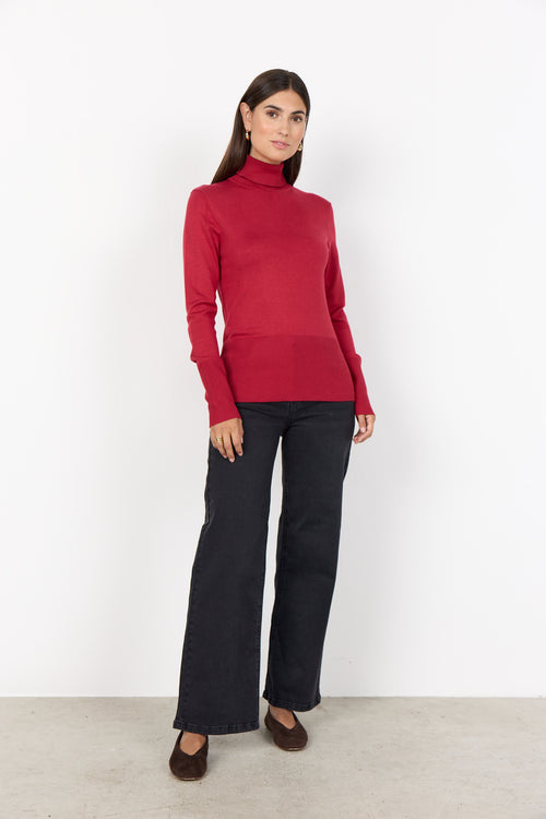 SOYACONCEPT Rollkragen Pullover Rot