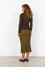 SOYACONCEPT Rollkragen Pullover Dunkelbraun