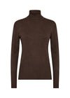 SOYACONCEPT Rollkragen Pullover Dunkelbraun