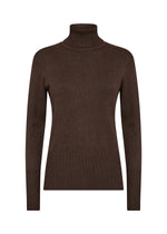 SOYACONCEPT Rollkragen Pullover Dunkelbraun