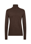 SOYACONCEPT Rollkragen Pullover Dunkelbraun
