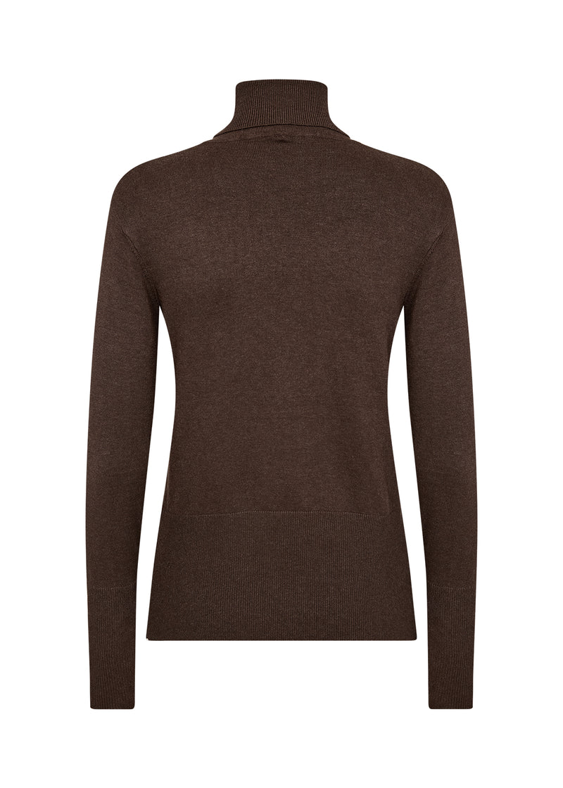 SOYACONCEPT Rollkragen Pullover Dunkelbraun