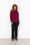 SOYACONCEPT  Stehkragen Pullover Bordeaux
