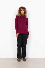SOYACONCEPT  Stehkragen Pullover Bordeaux