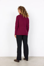 SOYACONCEPT  Stehkragen Pullover Bordeaux