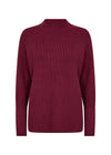 SOYACONCEPT  Stehkragen Pullover Bordeaux