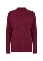 SOYACONCEPT  Stehkragen Pullover Bordeaux