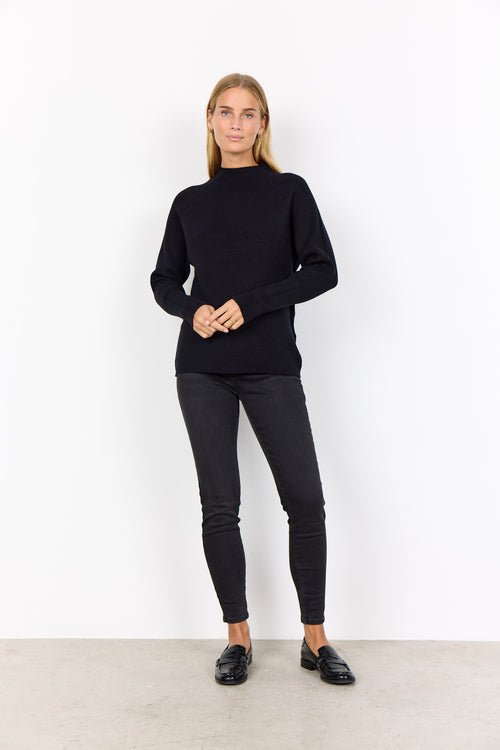 SOYACONCEPT  Stehkragen Pullover Schwarz