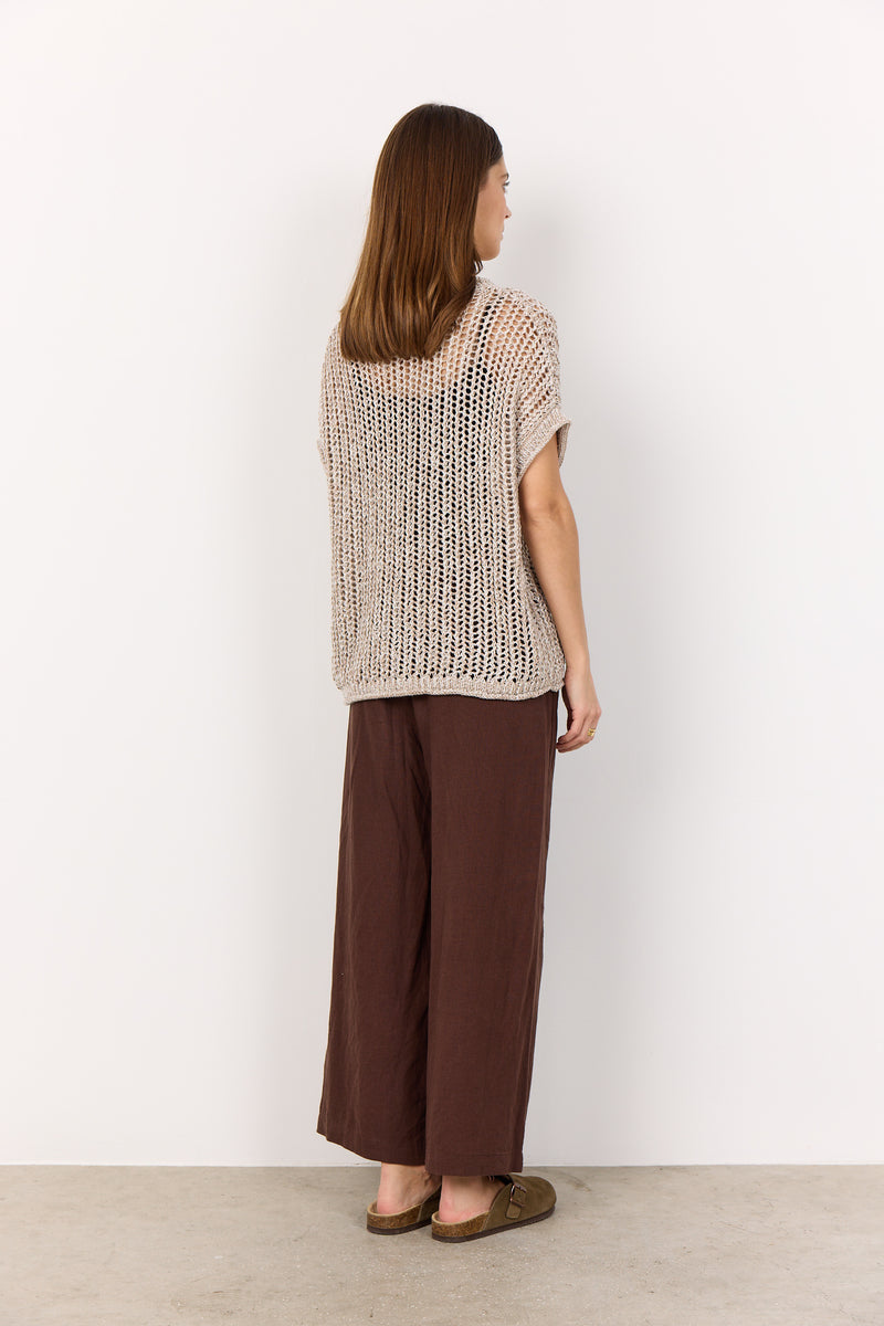 SOYACONCEPT Loch Strick Pullover Beige