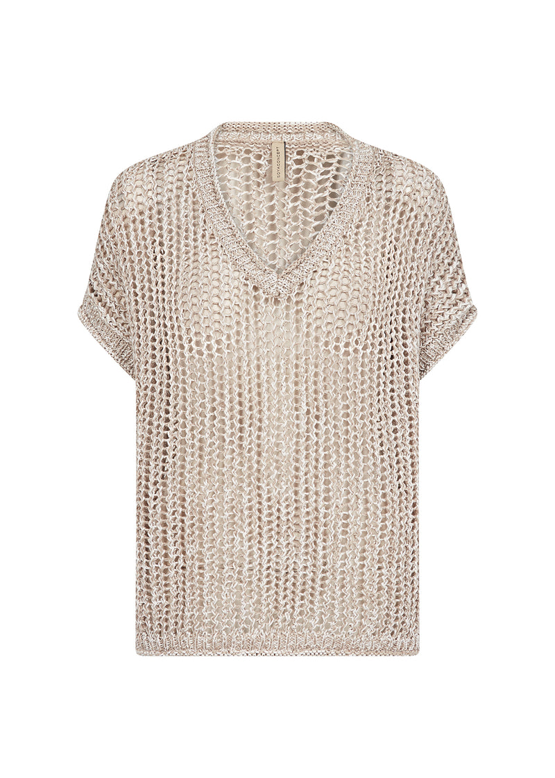 SOYACONCEPT Loch Strick Pullover Beige