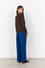 SOYACONCEPT Polokragen Pullover Dunkelbraun
