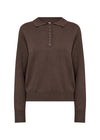 SOYACONCEPT Polokragen Pullover Dunkelbraun