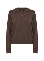SOYACONCEPT Polokragen Pullover Dunkelbraun