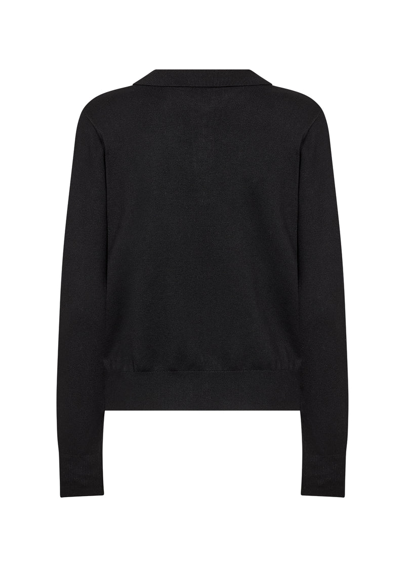 SOYACONCEPT Polokragen Pullover Schwarz