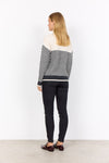 SOYACONCEPT Stehkragen Streifen Pullover Creme