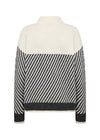 SOYACONCEPT Stehkragen Streifen Pullover Creme