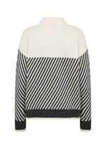 SOYACONCEPT Stehkragen Streifen Pullover Creme