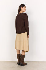 SOYACONCEPT Wolle Pullover Dunkelbraun