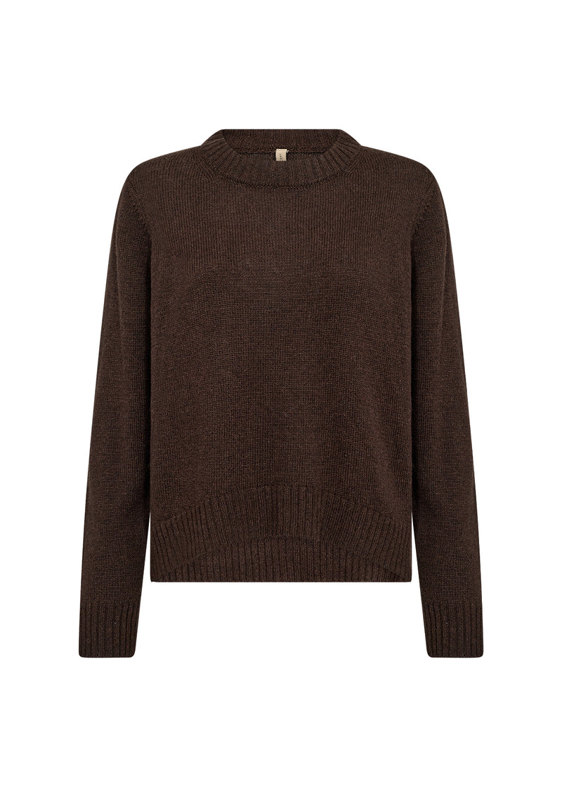 SOYACONCEPT Wolle Pullover Dunkelbraun