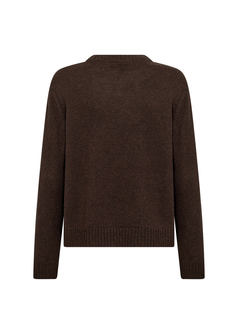 SOYACONCEPT Wolle Pullover Dunkelbraun