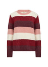 SOYACONCEPT Streifen Pullover Bordeaux