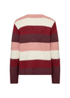 SOYACONCEPT Streifen Pullover Bordeaux