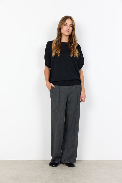 SOYACONCEPT Kurzarm Pullover Schwarz