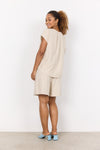 SOYACONCEPT Leinen Blusenshirt Helles Sand