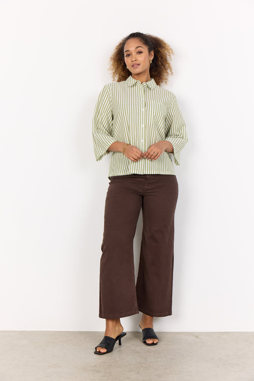 SOYACONCEPT Streifen Bluse Grün
