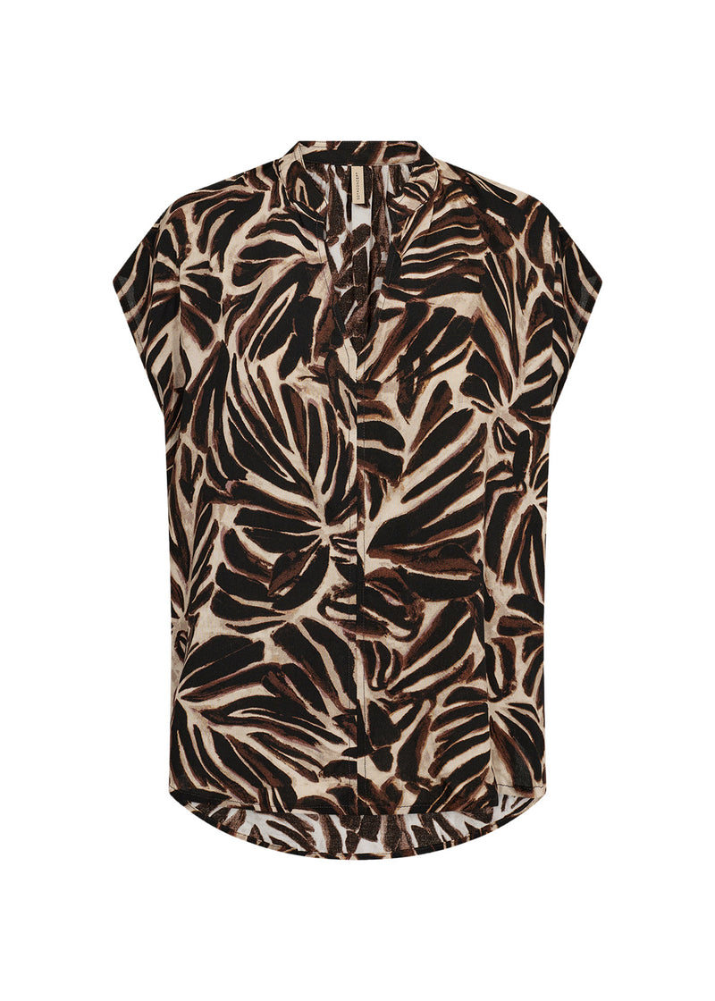 SOYACONCEPT Blusenshirt Dunkelbraun