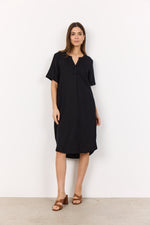 SOYACONCEPT Leinen Kleid Schwarz