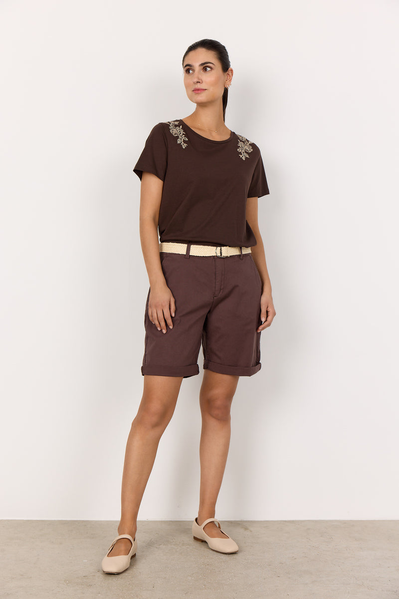 SOYACONCEPT Shorts Dunkelbraun