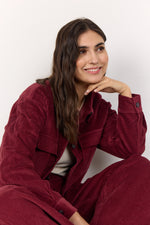 SOYACONCEPT Cord Jacke Bordeux