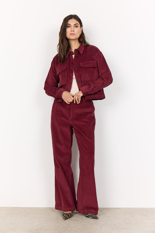 SOYACONCEPT Cord Jacke Bordeux
