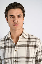 LINDBERGH Flanell Hemd Off White