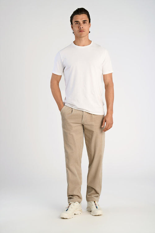 LINDBERGH Cord Stoffhose Relax Fit LT Stone